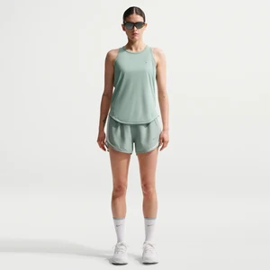 Damskie spodenki do biegania ze średnim stanem i wszytą bielizną Nike Dri-FIT Tempo - Zieleń