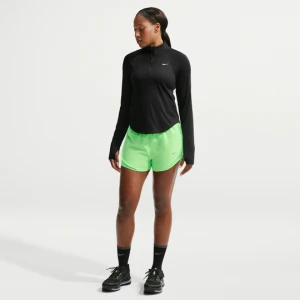 Damskie spodenki do biegania ze średnim stanem i wszytą bielizną Nike Dri-FIT Tempo - Zieleń