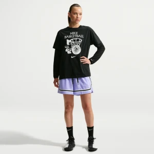 Damskie spodenki do koszykówki Dri-FIT 12, 5 cm Nike Crossover - Fiolet