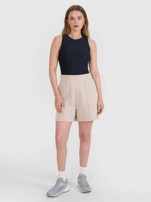 Damskie spodenki dresowe 4F 4FRSS25TSHOF731 - beżowe