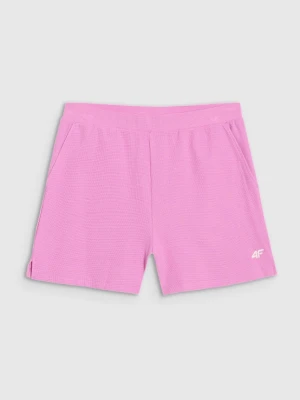 Damskie spodenki dresowe 4F 4FWSS25TSHOF531 - różowe