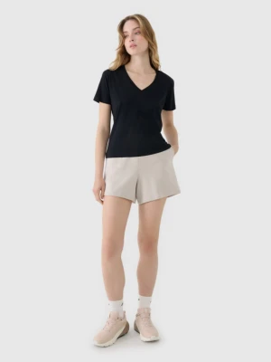 Damskie spodenki dresowe 4F 4FWSS25TSHOF540 - beżowe