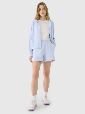 Damskie spodenki dresowe 4F 4FWSS25TSHOF540 - niebieskie