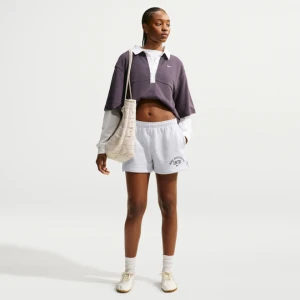 Damskie spodenki Nike Studio Fleece Medium Weight - Brązowy