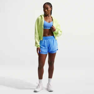 Damskie spodenki o średnim stanie 2 w 1 Dri-FIT Nike One 7, 5 cm - Niebieski