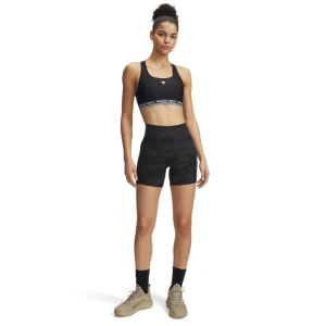 Damskie spodenki treningowe Under Armour Project Rock Middy Short - czarne