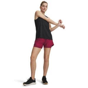 Damskie spodenki treningowe Under Armour Tech Play Up 2in1 Shorts - burgundowe