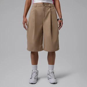 Damskie spodenki typu chino Jordan Flight - Brązowy