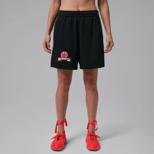Damskie spodenki z dzianiny dresowej z grafiką Jordan Brooklyn Fleece - Czerń
