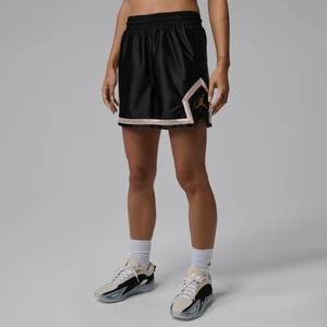Damskie spodenki z motywem rombu Dri-FIT Jordan Sport 10 cm - Czerń