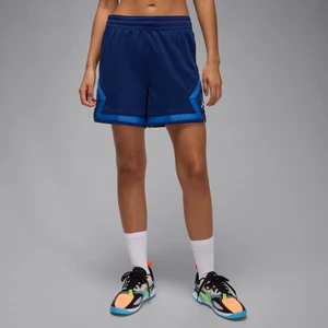 Damskie spodenki z motywem rombu Jordan Sport 10 cm - Niebieski