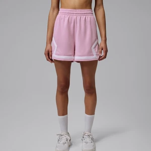 Damskie spodenki z motywem rombu Jordan Sport 10 cm - Różowy