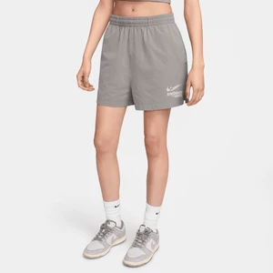 Damskie spodenki z tkaniny Nike Sportswear - Szary