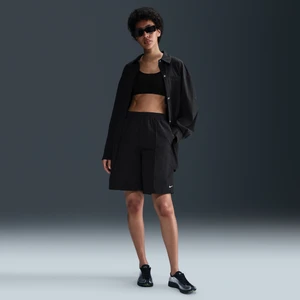 Damskie spodenki z wysokim stanem 23 cm Nike Everything Wovens - Czerń