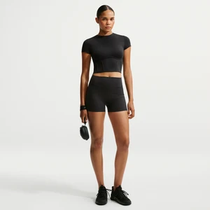 Damskie spodenki z wysokim stanem 7, 6 cm NikeSKIMS Matte - Czerń