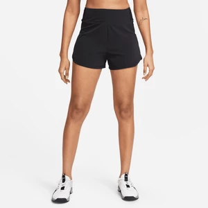 Damskie spodenki z wysokim stanem i wszytą bielizną do fitnessu Dri-FIT Nike Bliss 7,5 cm - Czerń