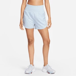 Damskie spodenki z wysokim stanem i wszytą bielizną Dri-FIT Nike One 7,5 cm - Niebieski