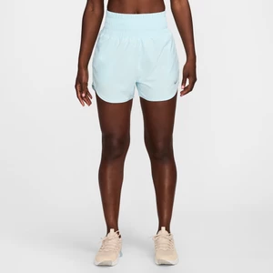 Damskie spodenki z wysokim stanem i wszytą bielizną Dri-FIT Nike One 7,5 cm - Niebieski