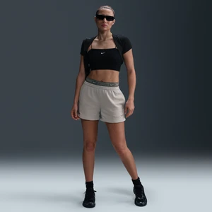 Damskie spodenki ze średnim stanem 10 cm Nike Chill Terry - Szary