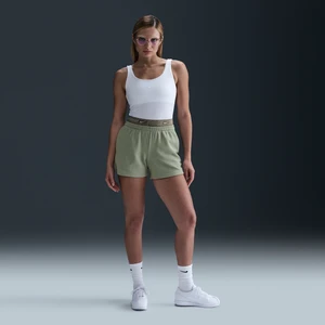 Damskie spodenki ze średnim stanem 10 cm Nike Sportswear Chill Terry - Zieleń