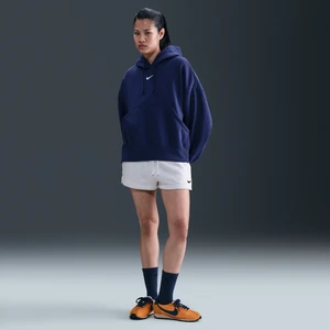 Damskie spodenki ze średnim stanem 5 cm Nike Sportswear Phoenix Fleece - Brązowy