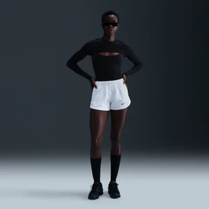 Damskie spodenki ze średnim stanem 5 cm Nike Windrunner - Biel