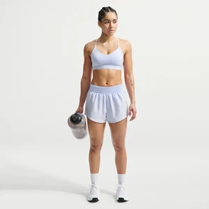 Damskie spodenki ze średnim stanem i wszytą bielizną Dri-FIT Nike One 7, 5 cm - Niebieski