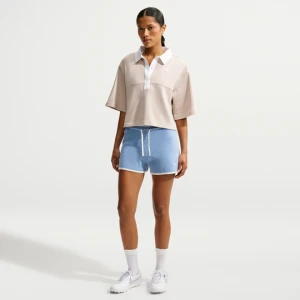 Damskie spodenki ze średnim stanem Nike Chill Knit - Niebieski