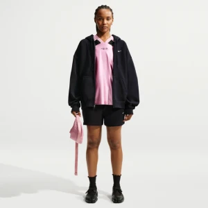Damskie spodenki ze średnim stanem Nike Studio Fleece Medium Weight - Czerń