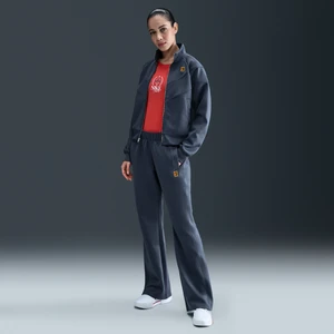 Damskie spodnie do tenisa ze średnim stanem NikeCourt Heritage Windrunner - Niebieski
