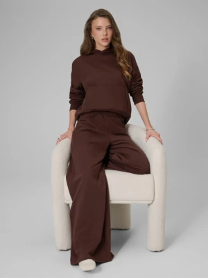 Damskie spodnie dresowe 4F 4FRSS26TTROF2011 - brązowe