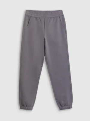 Damskie spodnie dresowe joggery 4F 4FRSS26TTROF1849 - szare