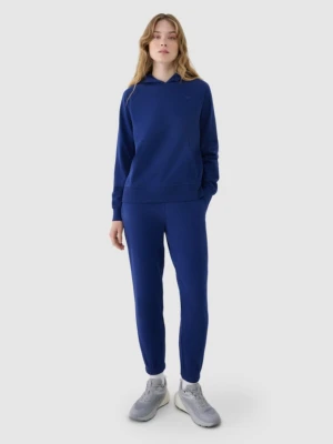 Damskie spodnie dresowe joggery 4F 4FWMM00TTROF1138 - granatowe