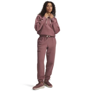 Damskie spodnie dresowe joggery Under Armour Project Rock Icon Pant - różowe
