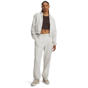 Damskie spodnie dresowe joggery Under Armour UA Icon Vida Fleece Jogger - białe