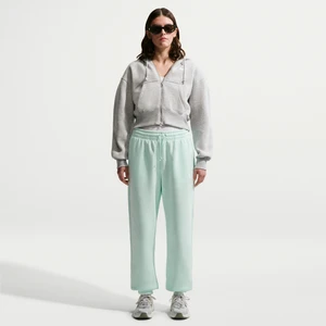Damskie spodnie dresowe o kroju oversize z wysokim stanem Nike Phoenix Fleece - Zieleń
