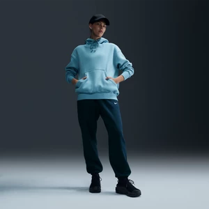 Damskie spodnie dresowe o kroju oversize z wysokim stanem Nike Sportswear Phoenix Fleece - Niebieski
