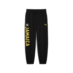 Damskie spodnie dresowe PUMA x JAMAICA Village Wear, Akcesoria, Czarny,