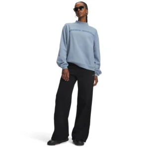 Damskie spodnie dresowe Under Armour Icon Fleece Sama Wide Leg - czarne