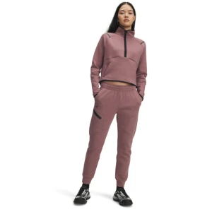 Damskie spodnie dresowe Under Armour UA Unstoppable Fleece - różowe