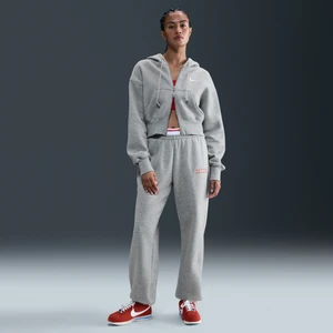 Damskie spodnie dresowe z wysokim stanem Nike Sportswear Phoenix Fleece - Szary