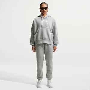 Damskie spodnie dresowe ze średnim stanem Nike Phoenix Fleece - Szary