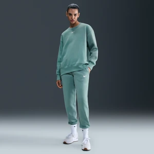 Damskie spodnie dresowe ze średnim stanem Nike Sportswear Phoenix Fleece - Zieleń
