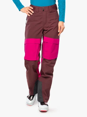 Damskie spodnie narciarskie Haglofs Elation GTX Pant - brown/deep pink