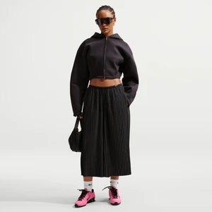 Damskie spodnie o kroju oversize ze średnim stanem Nike - Czerń