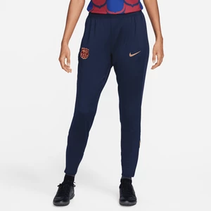 Damskie spodnie piłkarskie Nike Dri-FIT FC Barcelona Strike - Niebieski