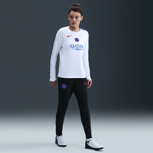 Damskie spodnie piłkarskie z dzianiny Nike Dri-FIT Total 90 Paris Saint-Germain Strike (wersja trzecia) - Czerń