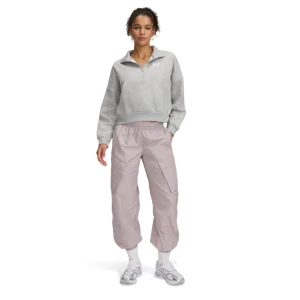 Damskie spodnie tkaninowe Under Armour Unstoppable Wvn Sheen Cargo - beżowe