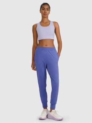 Damskie spodnie treningowe 4F 4FWAW25TFTRF0934 - granatowe