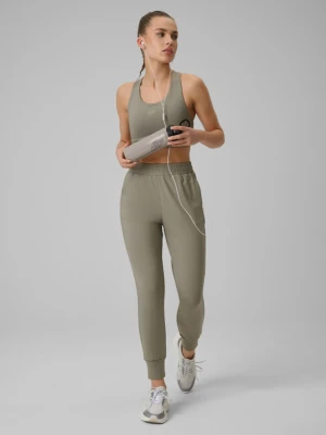 Damskie spodnie treningowe 4F 4FWSS26TFTRF1074 - khaki
